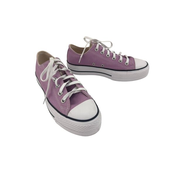 Converse Chuck Taylor All Star Lift Platform Canvas Sneakers Amethyst Sz 8 Women - Picture 2 of 12
